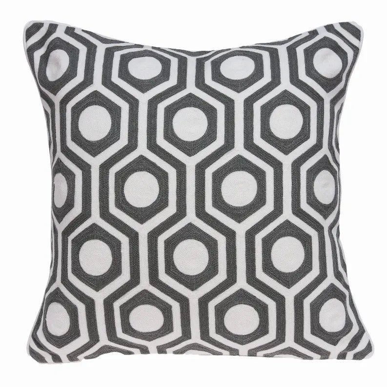 Parkland Collection Ursae Gray and White Throw Pillow Parkland Collection
