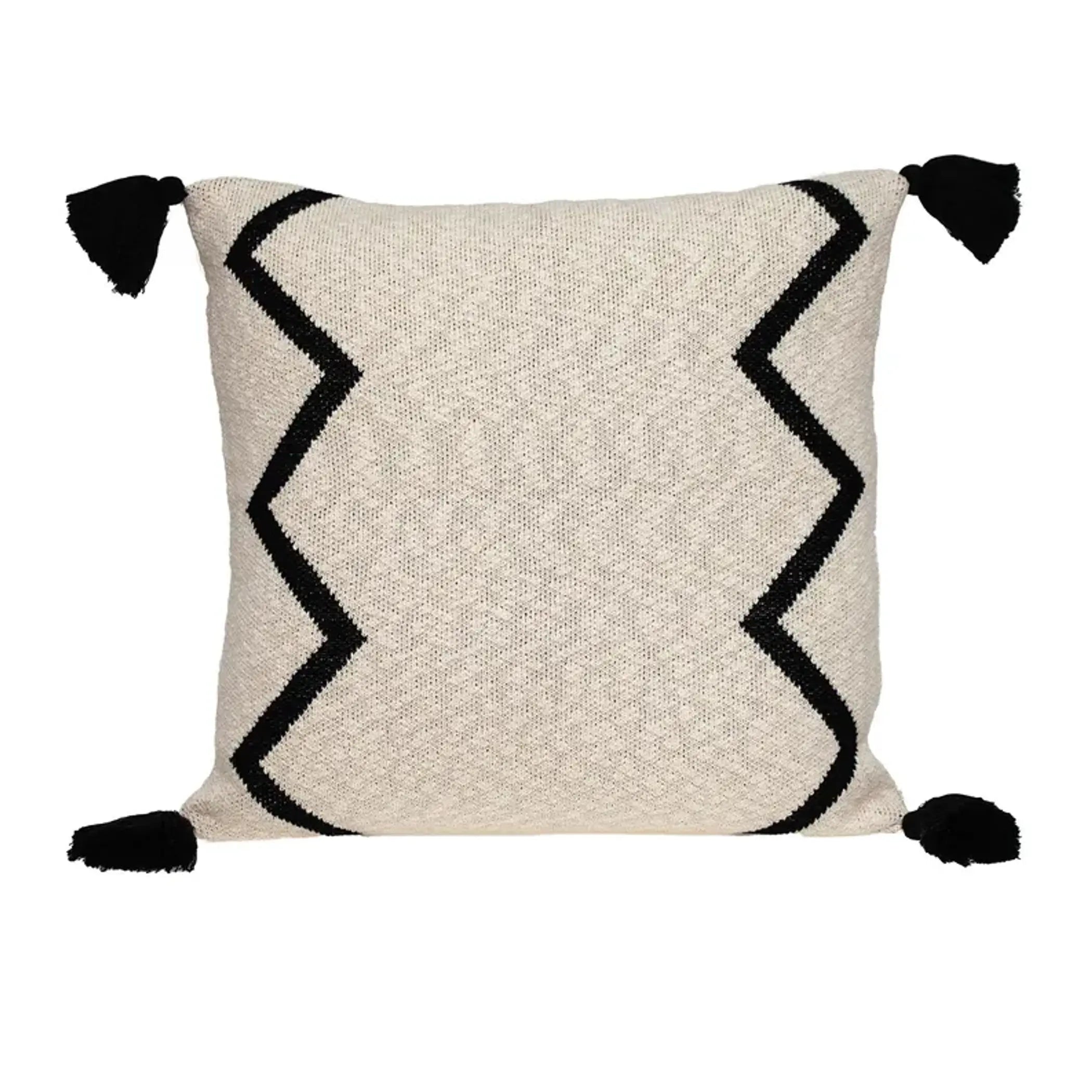 Parkland Collection Zinga Transitional Cream Throw Pillow Parkland Collection