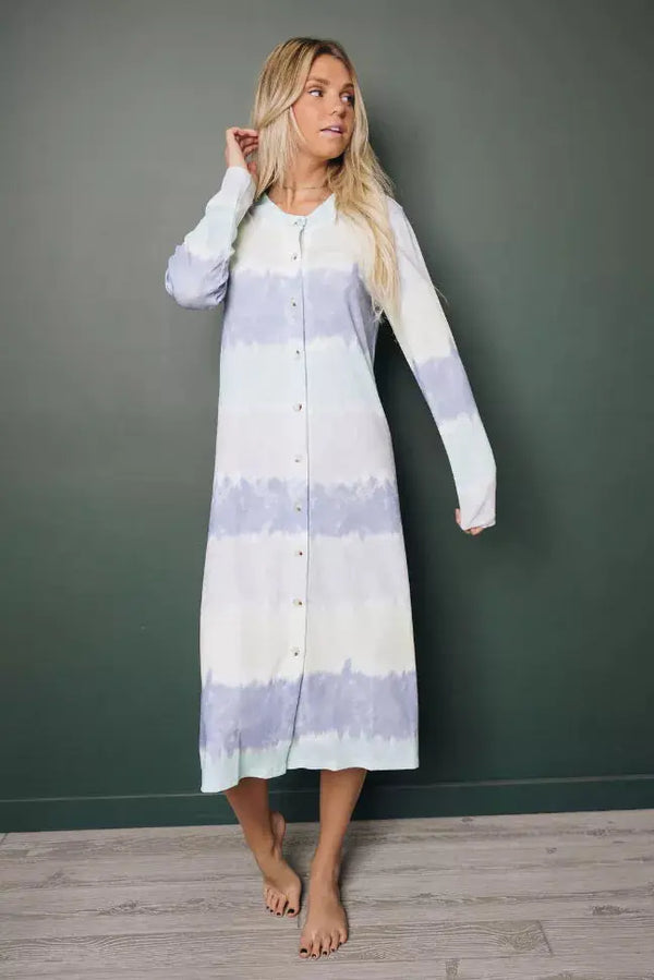 Party For Two Striped Duster Cardigan Stay Warm in Style