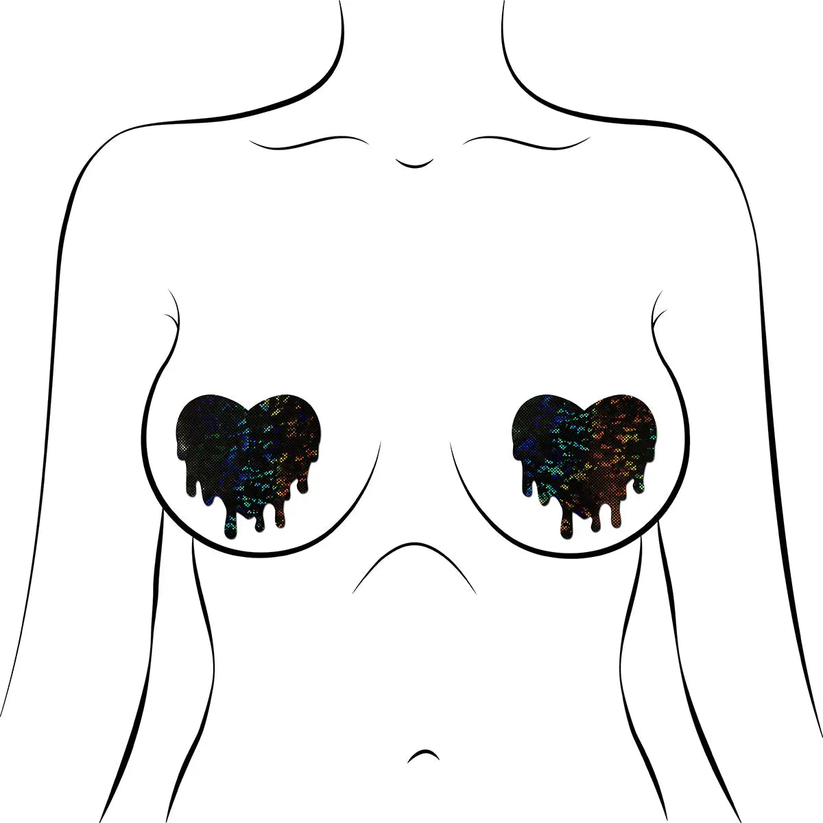 Pastease Melted Hearts - Black Pastease