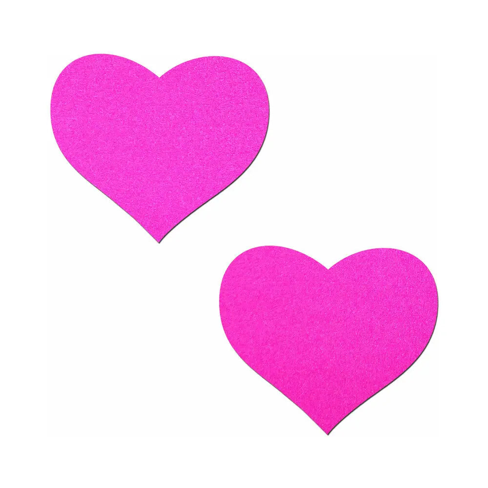 Pastease Neon Pink Day-Glow Lycra Heart Pastease