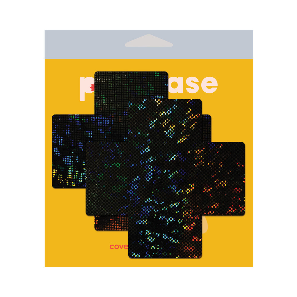 Pastease Plus X Black Disco Ball Breast Cover Pastease