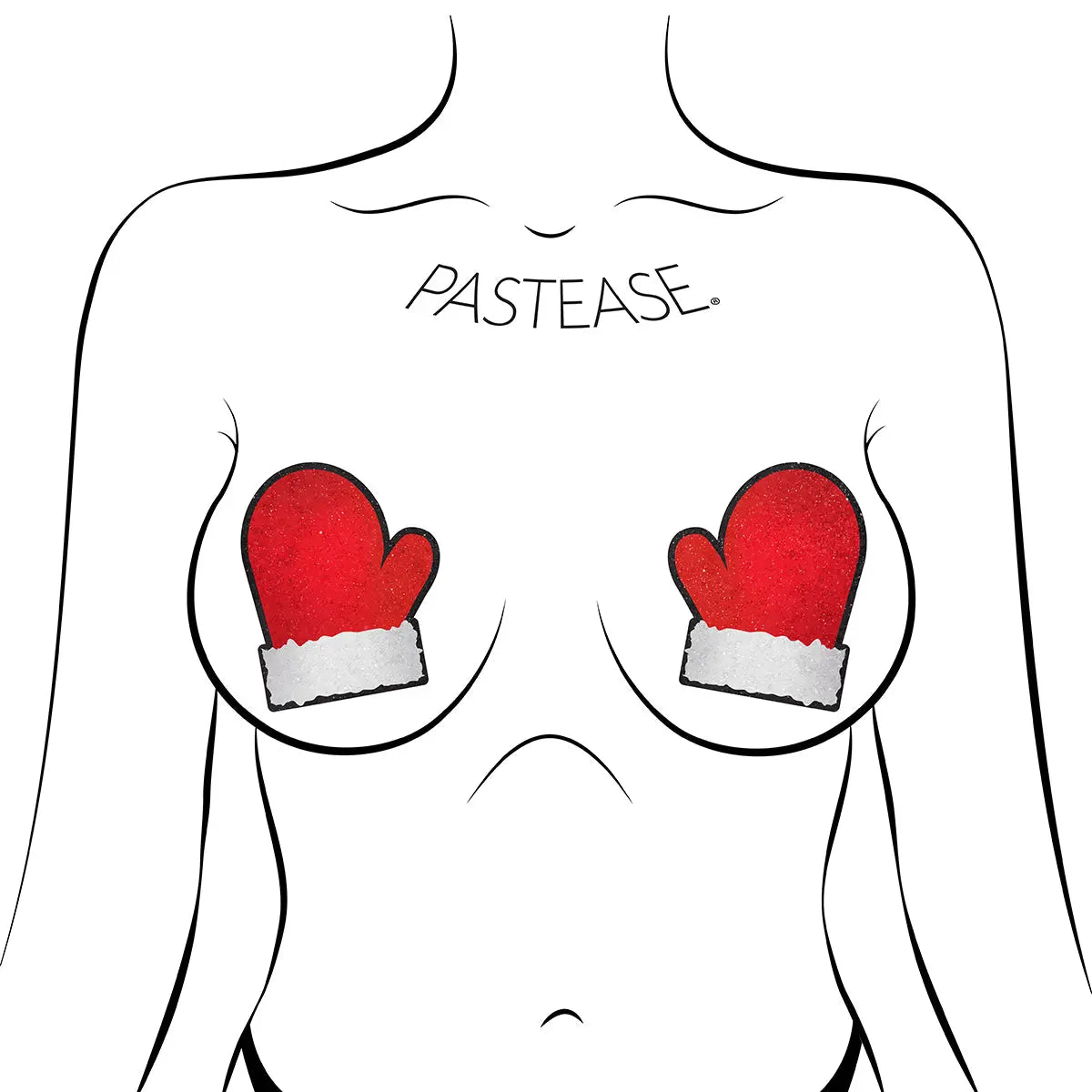 Pastease Santa Mittens Pastease