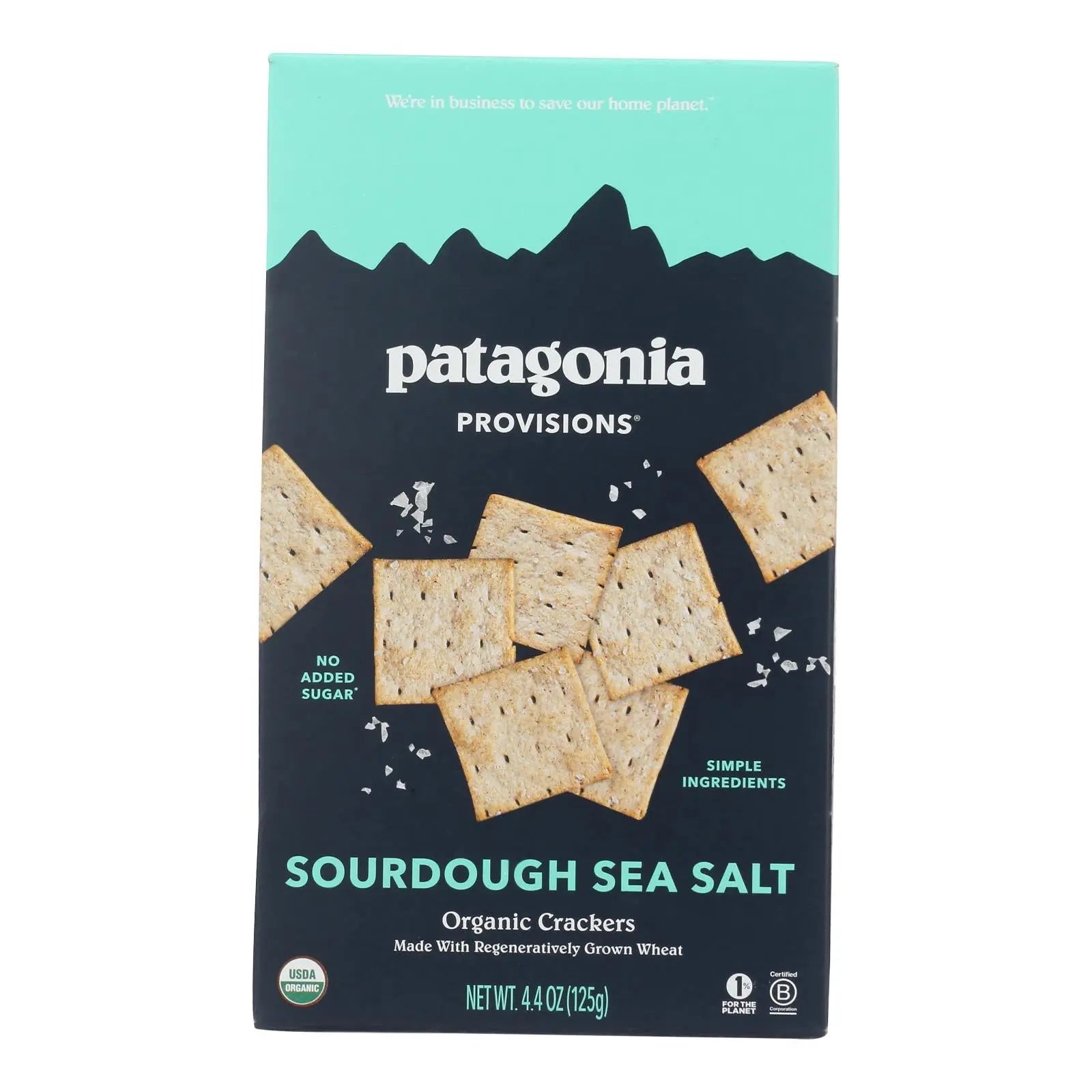 Patagonia Provisions - Crackers Organic Sourdough Sea Salt - Case Of 6 - 4.4 Ounces Patagonia Provisions
