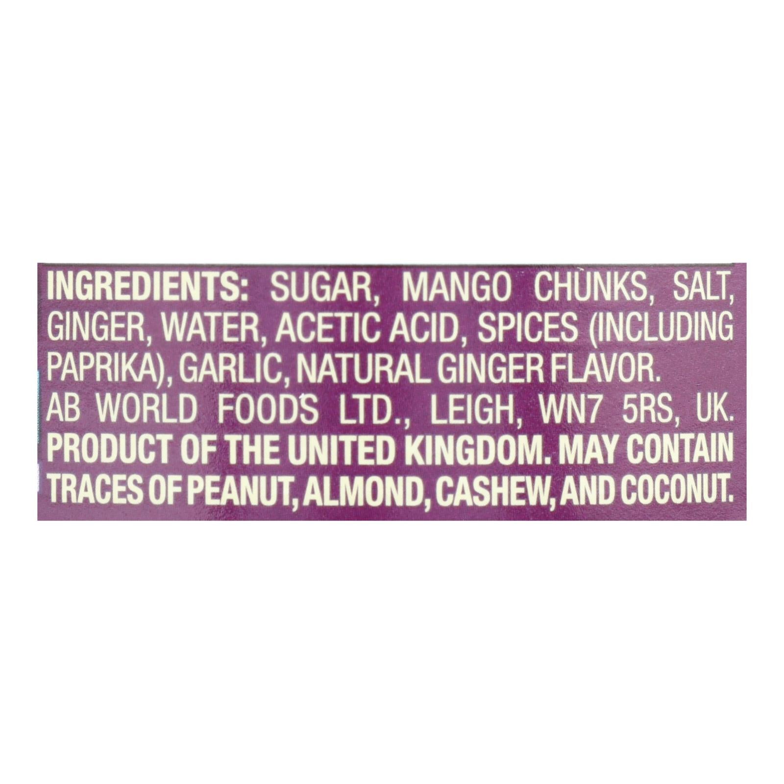 Pataks Chutney - Major Grey - Mild - 12 Oz - Case Of 6 Patak's