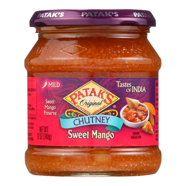 Pataks Chutney - Sweet Mango - Mild - 12 Oz - Case Of 6 Patak's