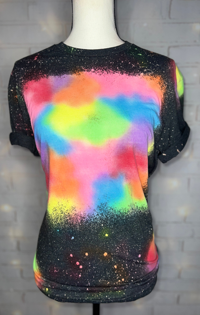 Patchwork Reverse Tie Dye Blank Tee The Blended Owl