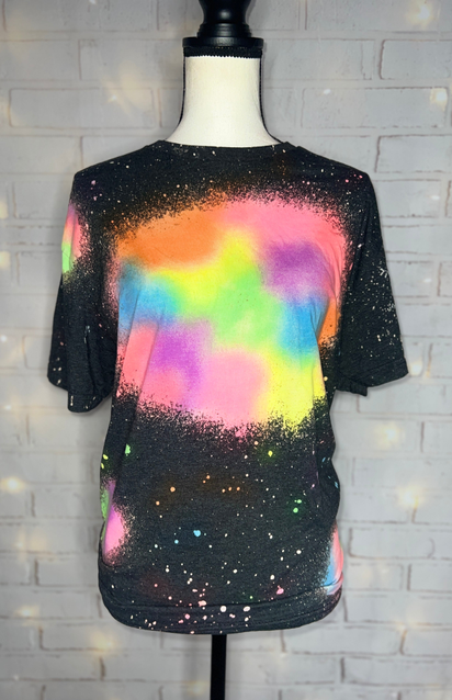 Patchwork Reverse Tie Dye Blank Tee The Blended Owl