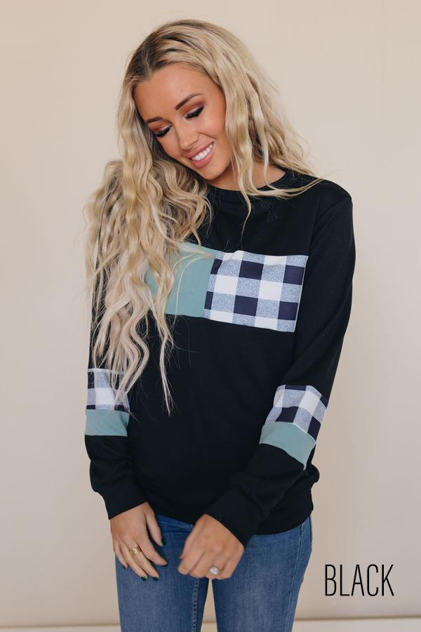 Paula Plaid Top Stay Warm in Style