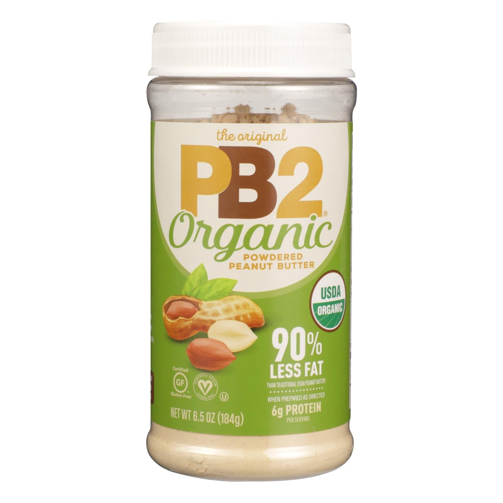 Pb2 - Peanut Butter Powdered - Case Of 6-6.5 Oz Pb2