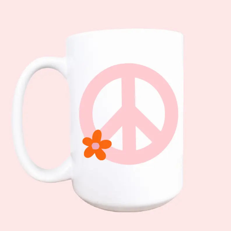 Peace sign ceramic coffee mug Mug & Mini