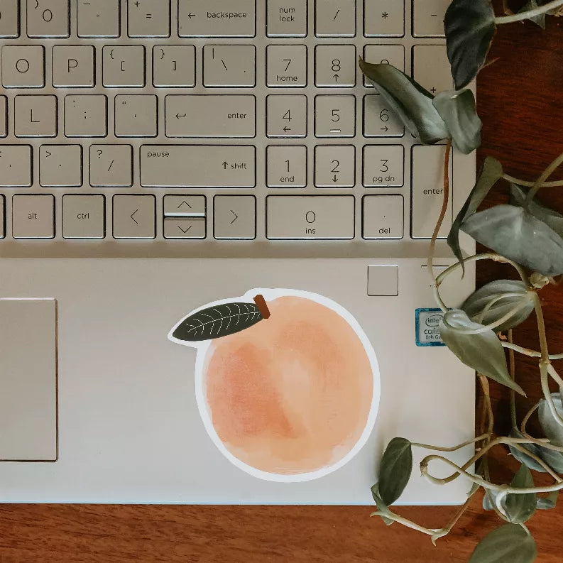Peachy Sticker The Crafted Prints