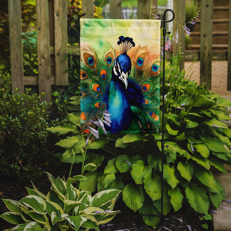 Peacock Garden Flag Caroline's Treasures