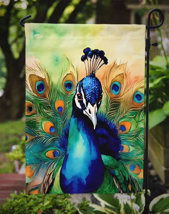 Peacock Garden Flag Caroline's Treasures