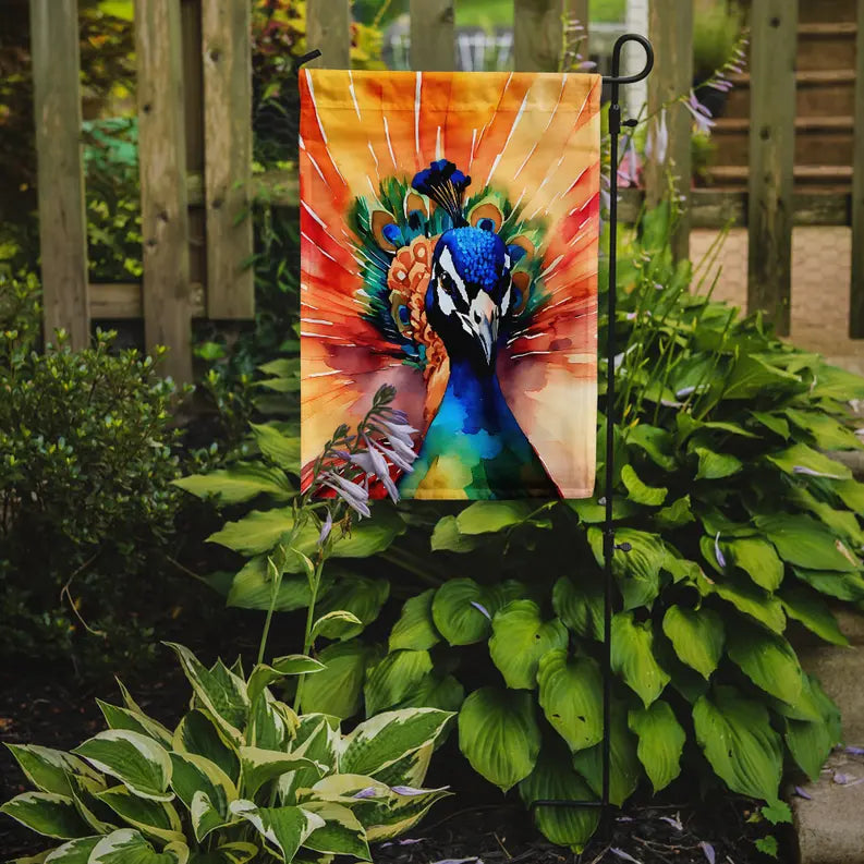 Peacock Garden Flag Caroline's Treasures