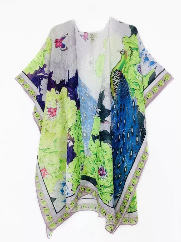 Peacock & Peony Kimono JC Sunny Fashion
