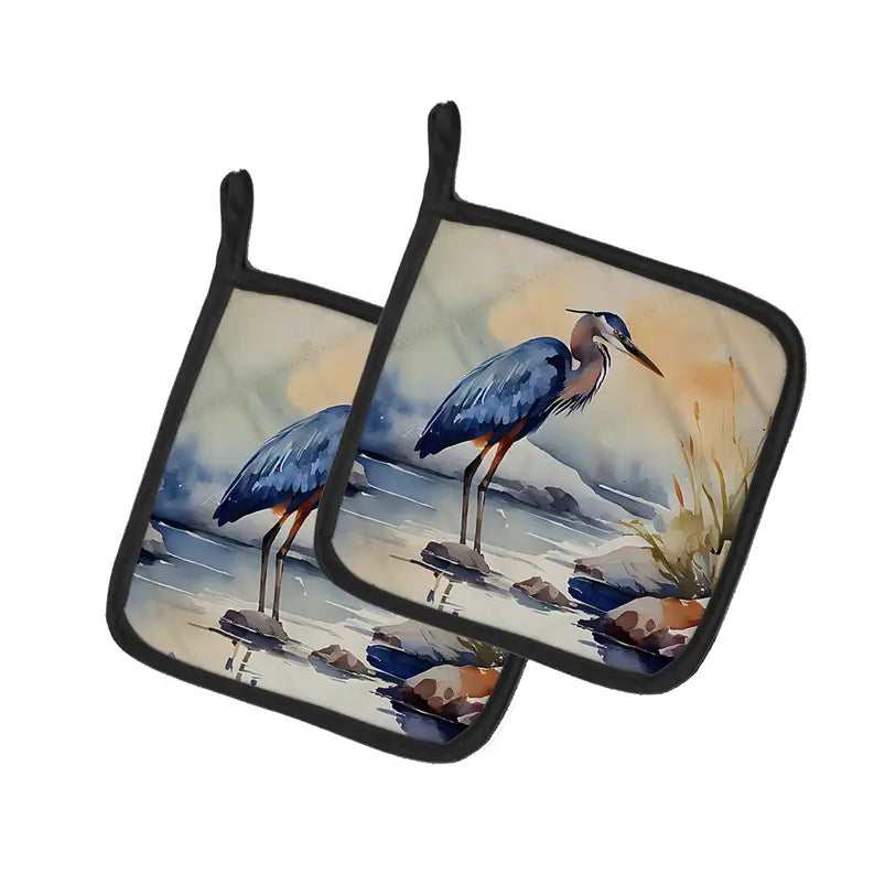 Pelican Pair of Pot Holders Caroline's Treasures