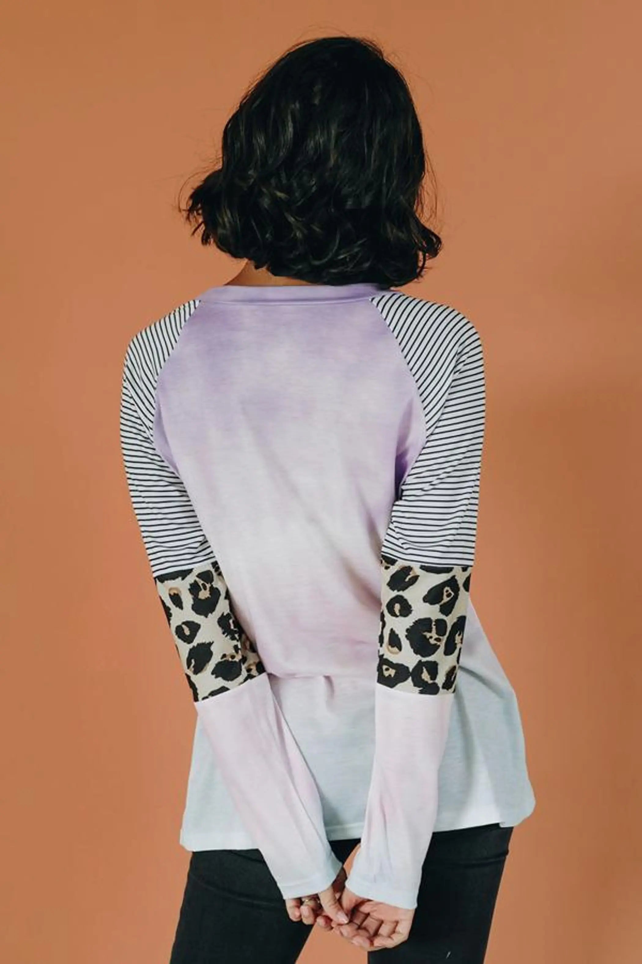 Penny Tie Dye Long Sleeve Top Stay Warm in Style
