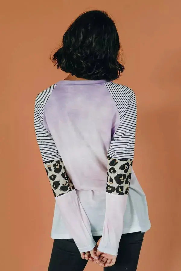 Penny Tie Dye Long Sleeve Top Stay Warm in Style