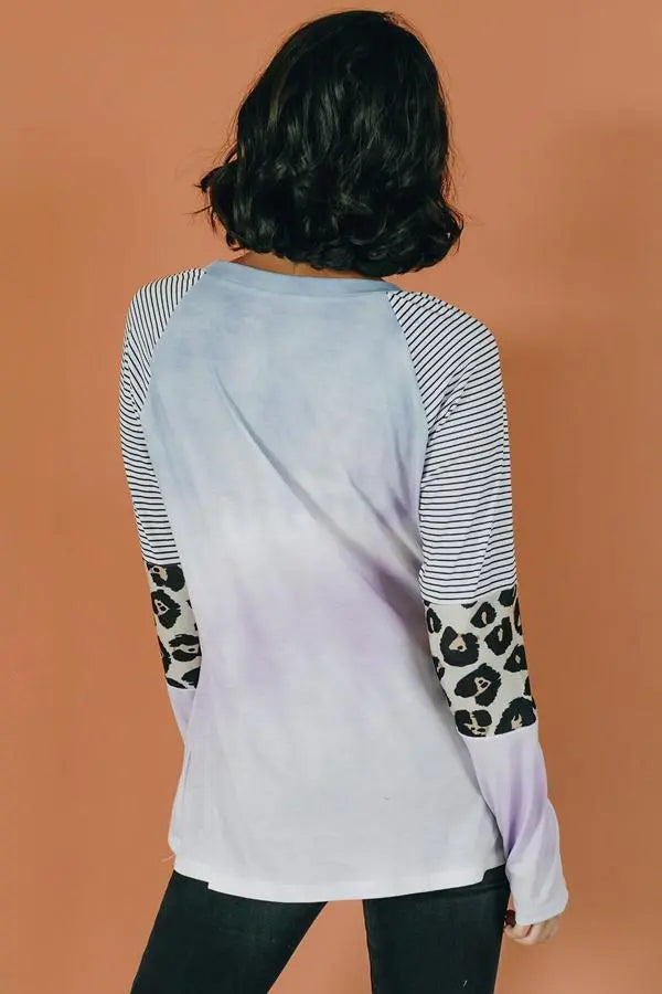 Penny Tie Dye Long Sleeve Top Stay Warm in Style