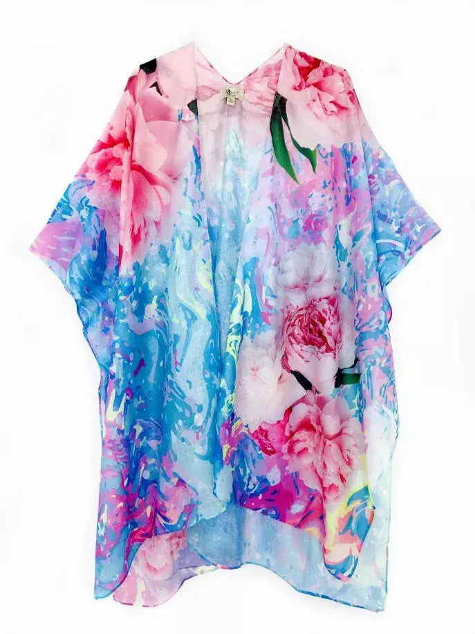 Peonies in the Kaleidoscope Kimono JC Sunny Fashion