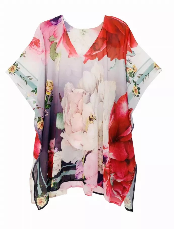 Peony V-Neck Tunic JC Sunny Fashion