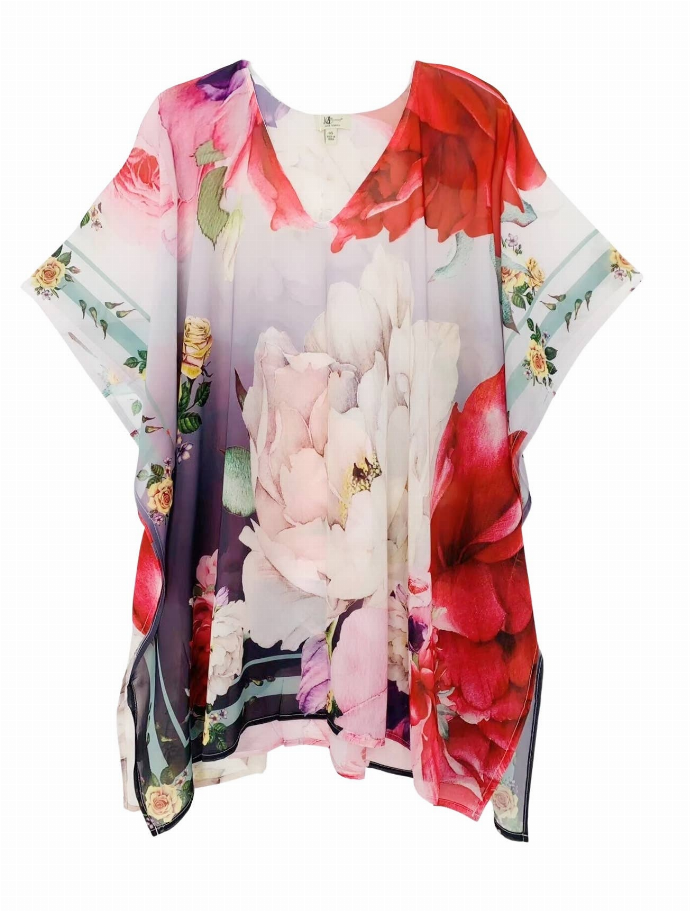 Peony V-Neck Tunic JC Sunny Fashion