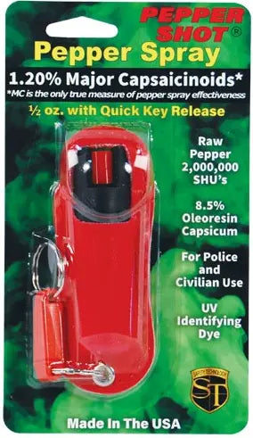 Pepper Shot 1.2% MC 1/2 oz Halo Holster Safety Technology