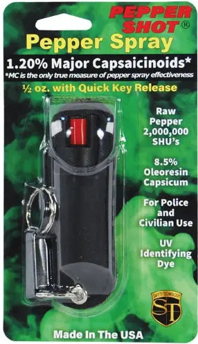 Pepper Shot 1.2% MC 1/2 oz Halo Holster Safety Technology