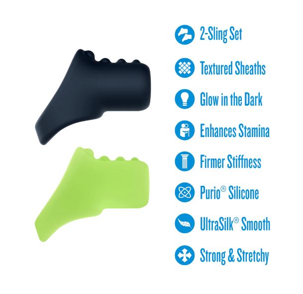 Performance Plus Flare 2 Cocksling Set Glow In The Dark Blush Novelties