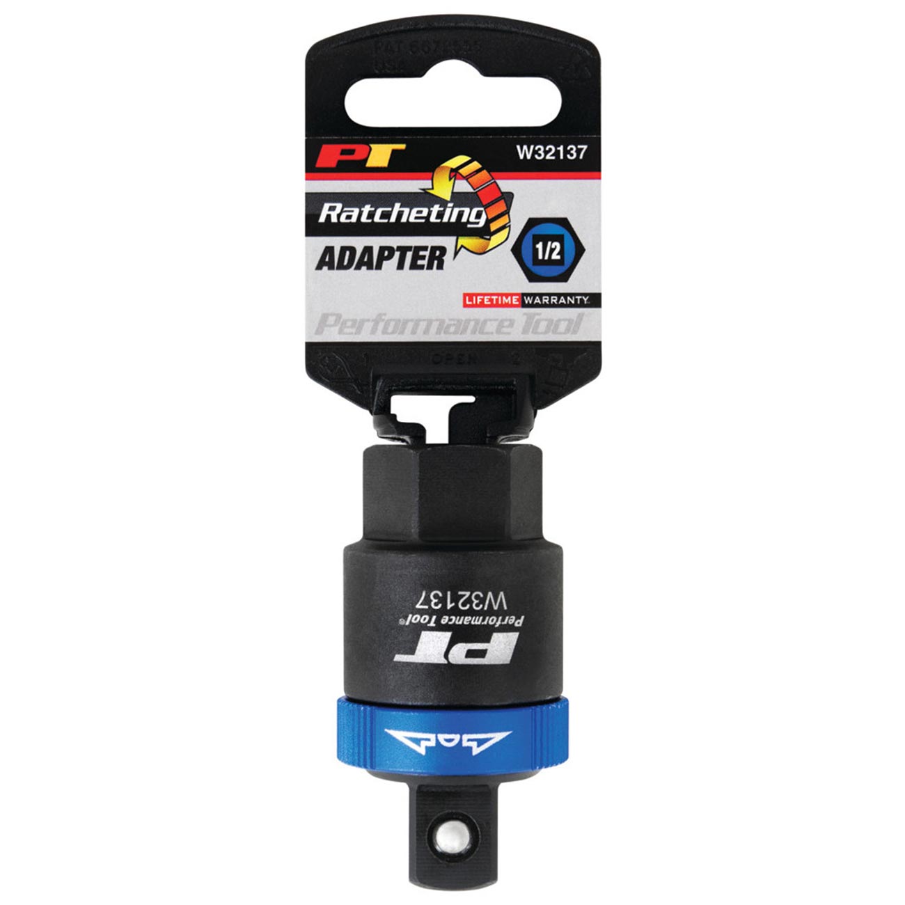 Performance Tool 1/2" Drive Ratcheting Adapter PERFORMANCETOOL