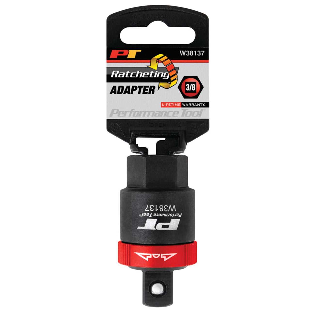 Performance Tool 3/8" Drive Ratcheting Adapter PERFORMANCETOOL
