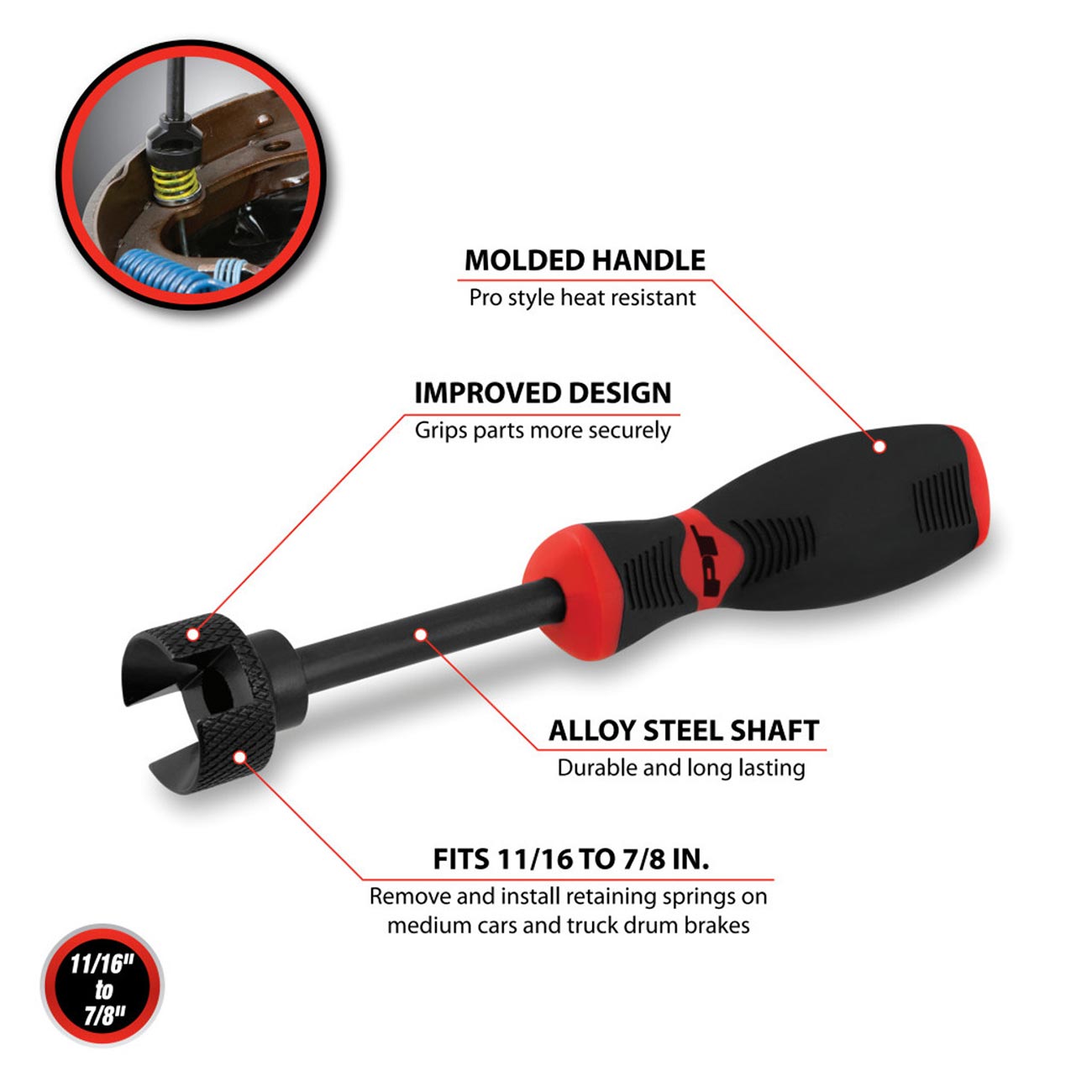 Performance Tool Brake Spring Compressor Tool PERFORMANCETOOL