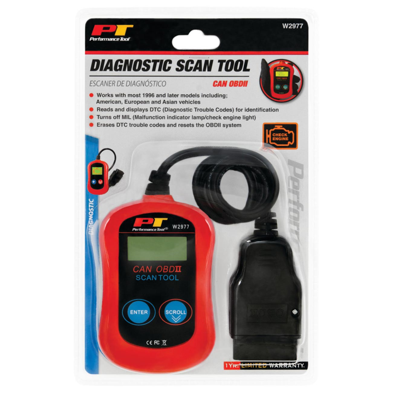 Performance Tool Can Obd Ii Scanner Tool For Check Engine Light PERFORMANCETOOL