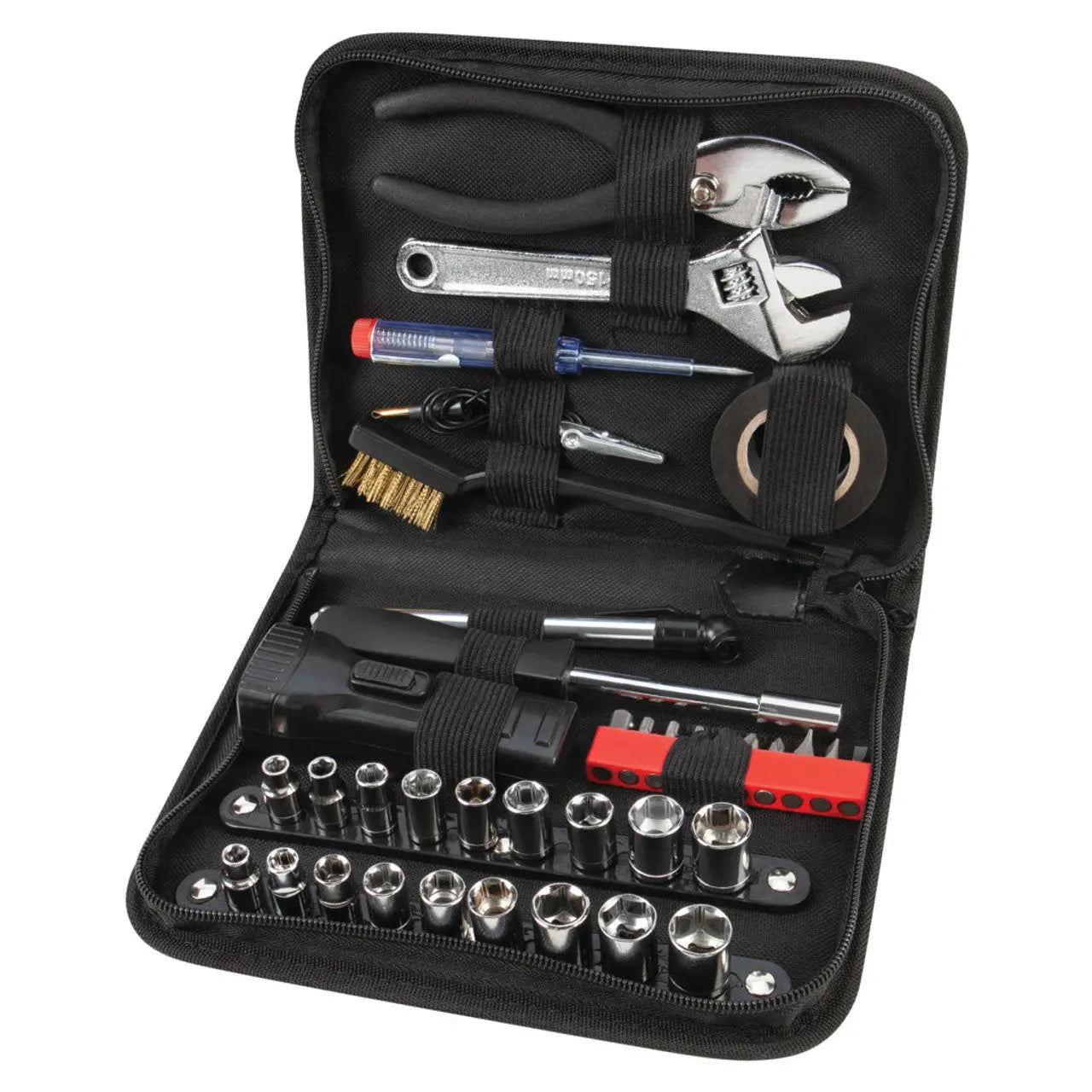 Performance Tool Compact Tool Set With Zipper Case (38 Piece Set) PERFORMANCETOOL