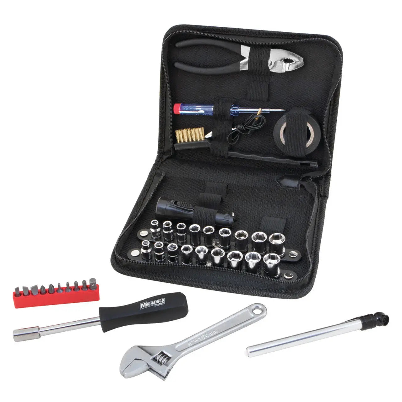 Performance Tool Compact Tool Set With Zipper Case (38 Piece Set) PERFORMANCETOOL