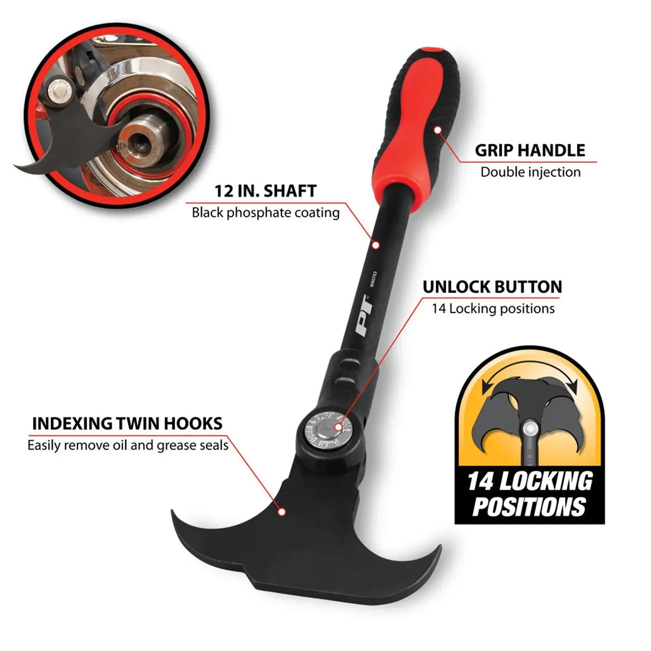 Performance Tool Indexing Oil Seal Puller PERFORMANCETOOL