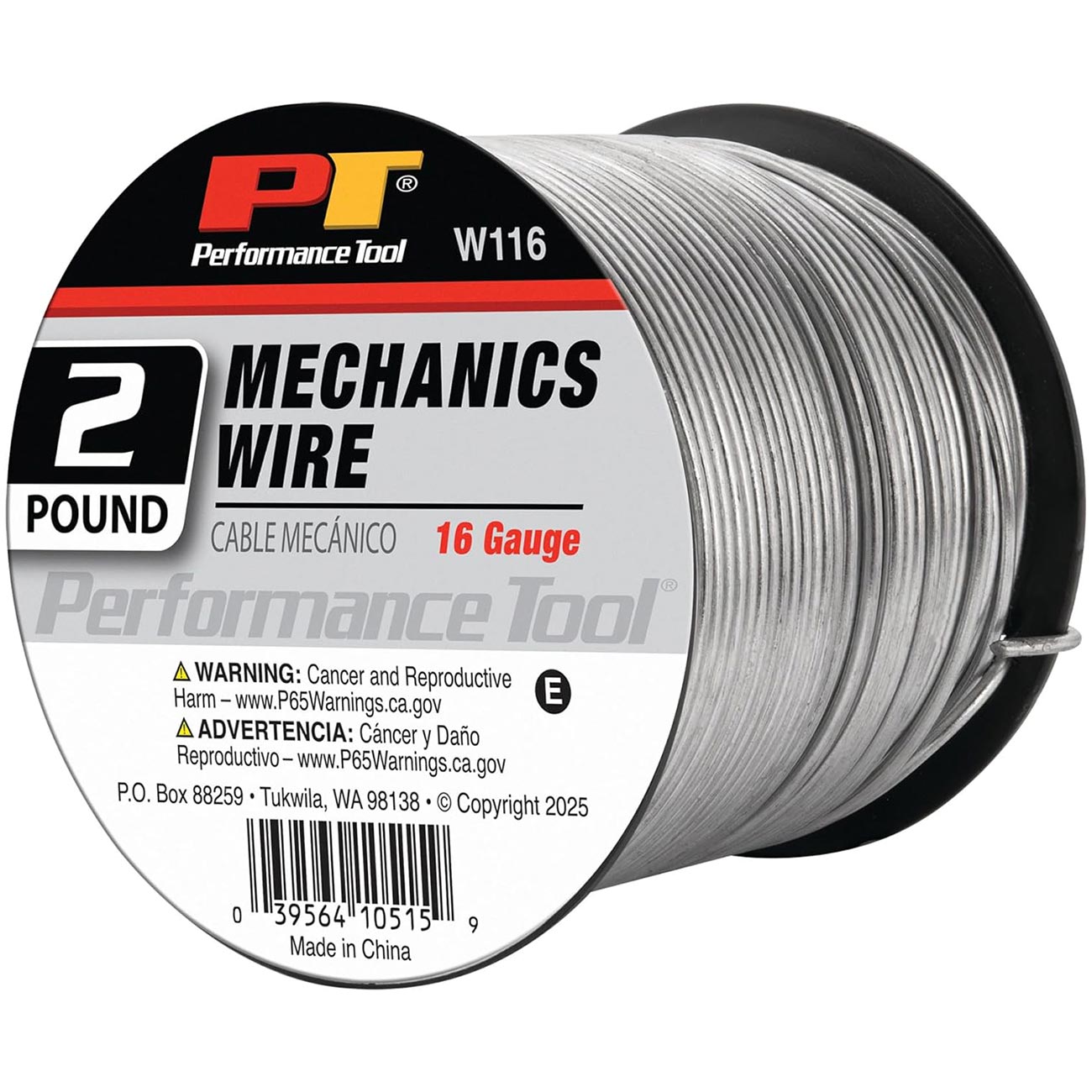 Performance Tool Mechanics 16 Ga. Wire: 2 Lb. Spool (~180 Ft.) PERFORMANCETOOL
