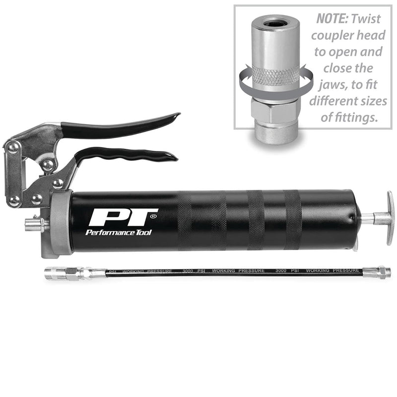 Performance Tool Pro Pistol Grip Grease Gun (for 14 Oz. Cartridges) PERFORMANCETOOL