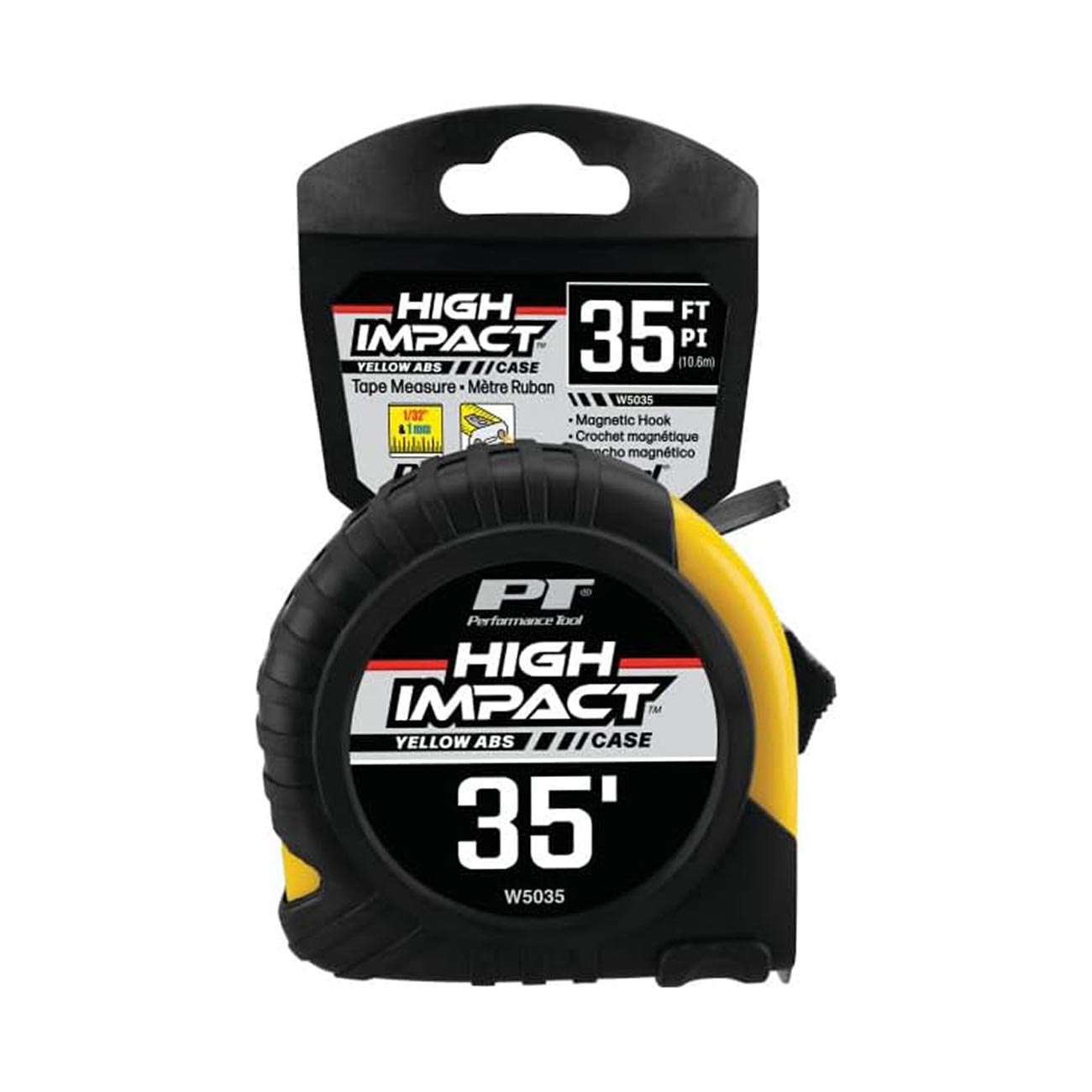 Performance Tool Sae Tape Measure: 35-foot X 1" Wide Blade PERFORMANCETOOL