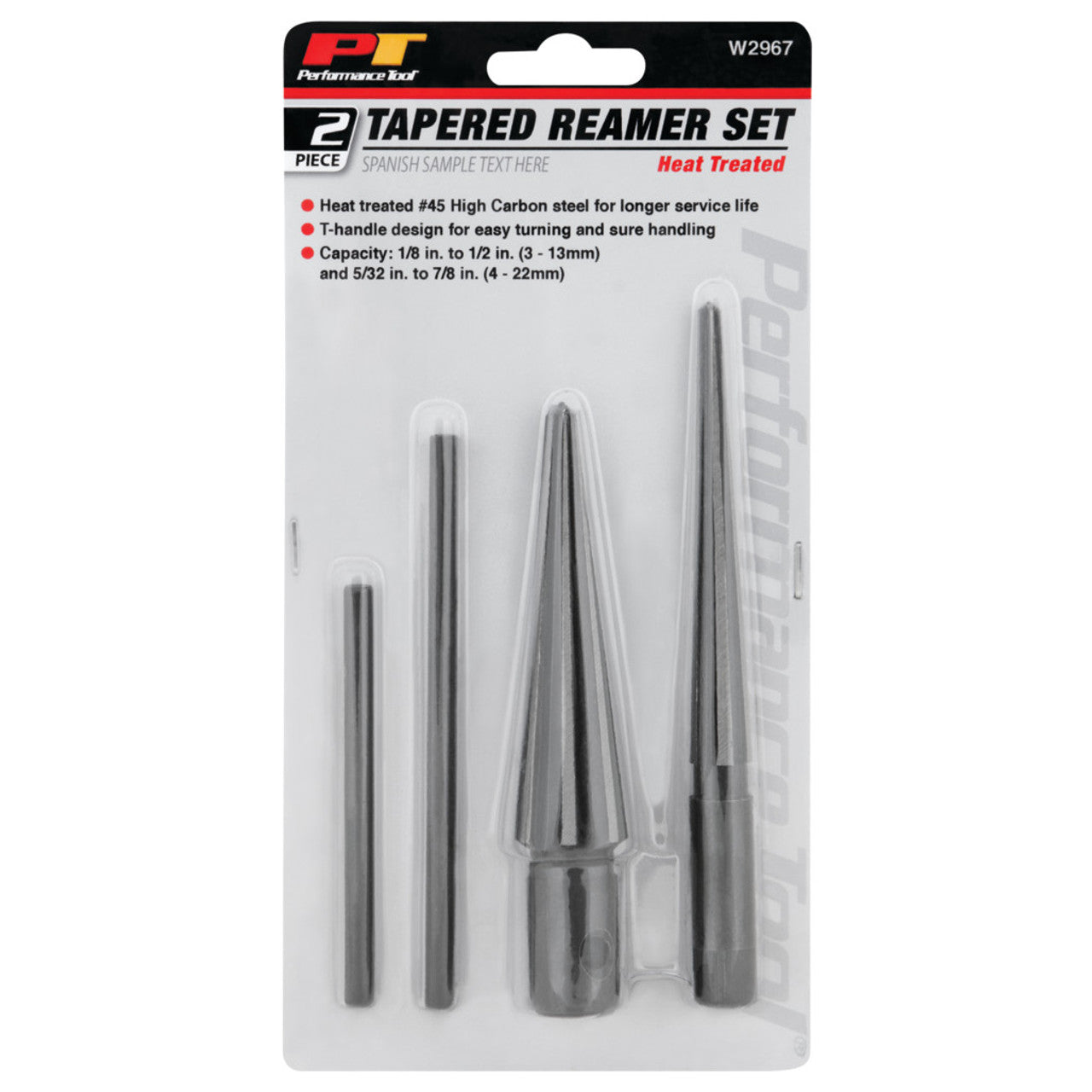 Performance Tool Tapered Reamer Set With T-handle PERFORMANCETOOL