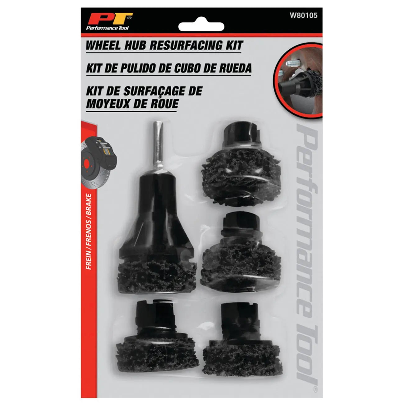 Performance Tool Wheel Hub Resurfacing Kit (6-piece) PERFORMANCETOOL