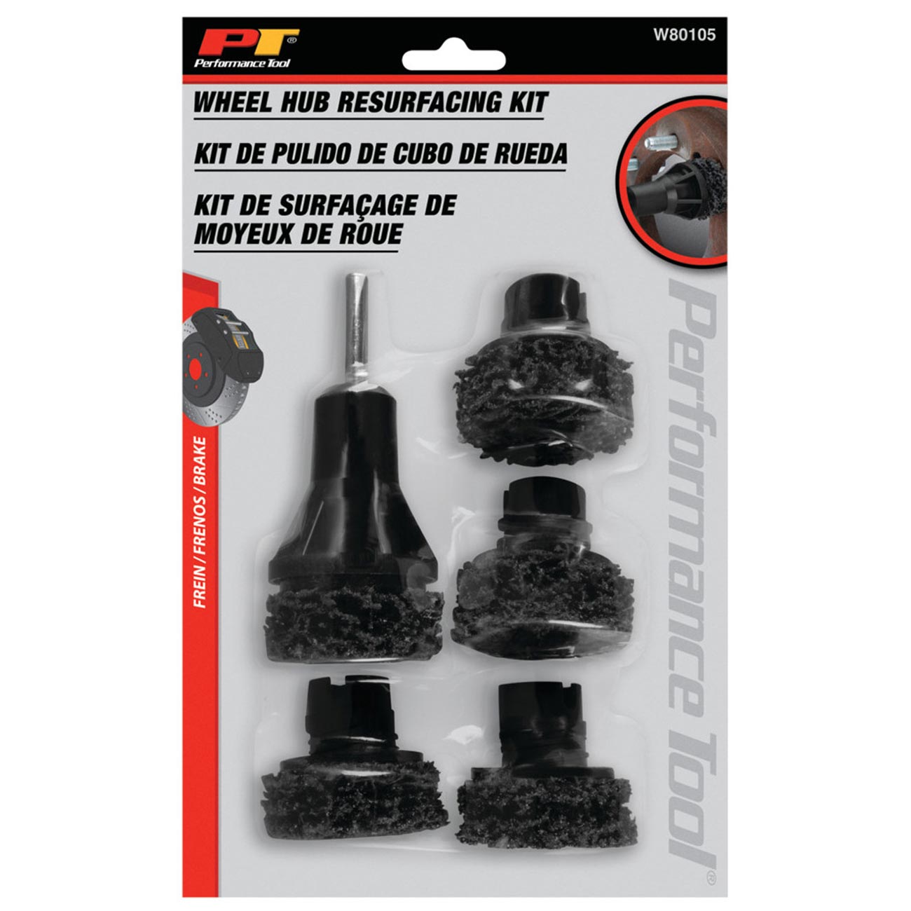 Performance Tool Wheel Hub Resurfacing Kit (6-piece) PERFORMANCETOOL