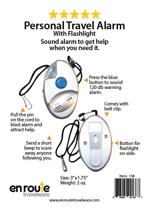 Personal Safety Alarm  (#138) En Route Travelware