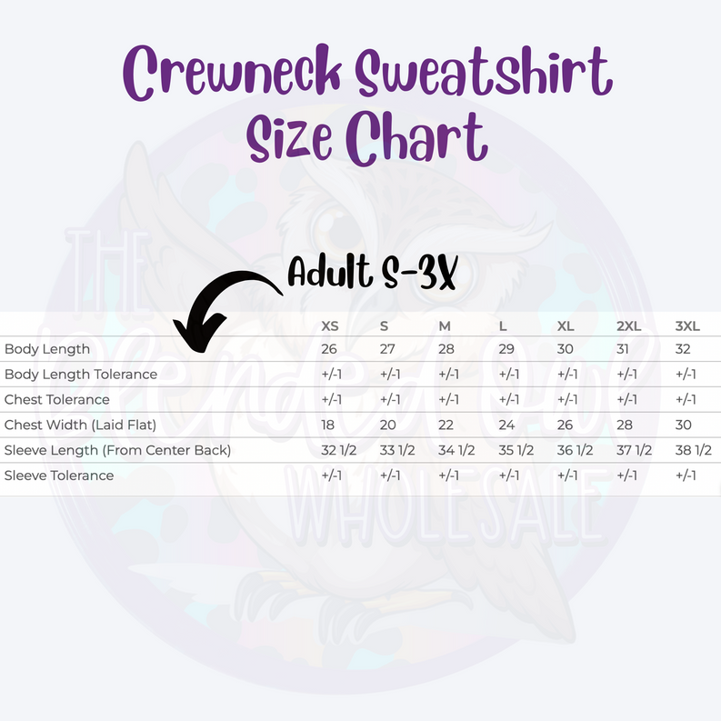 Personalized Initials with established year Crew Neck Sweatshirt The Blended Owl