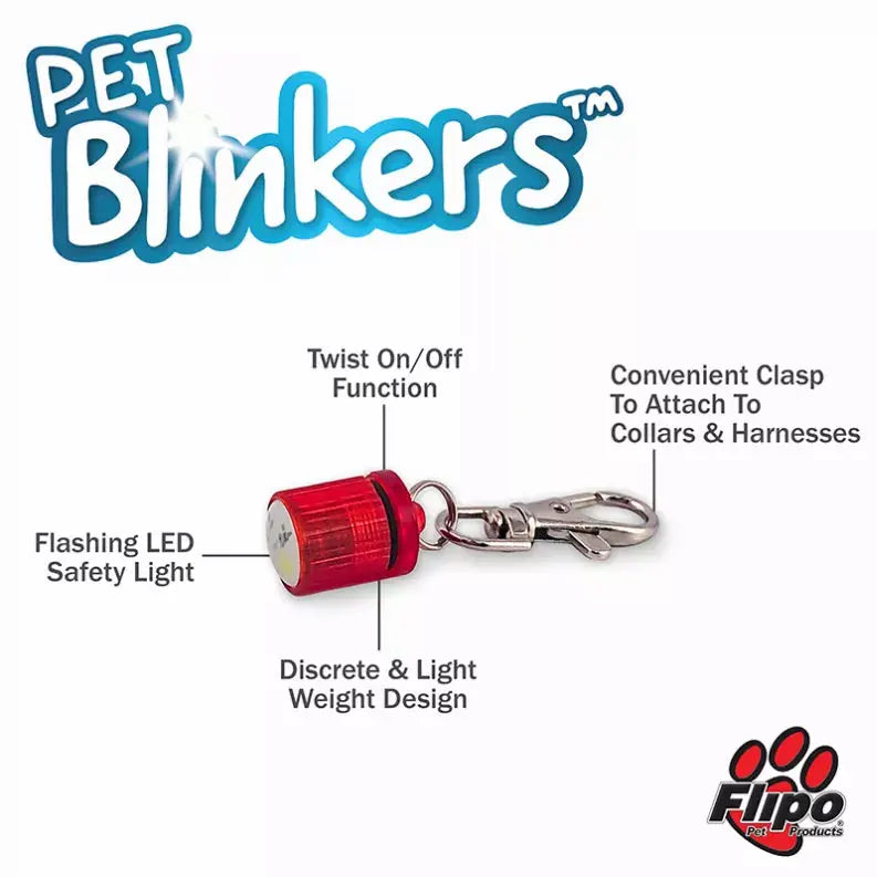 Pet Blinkers Flashing LED Pet Safety Light Flipo