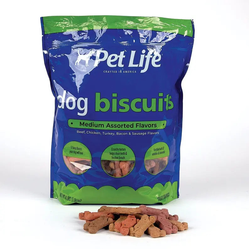 Pet Life Medium Assorted Biscuits 4Lb Pet Life