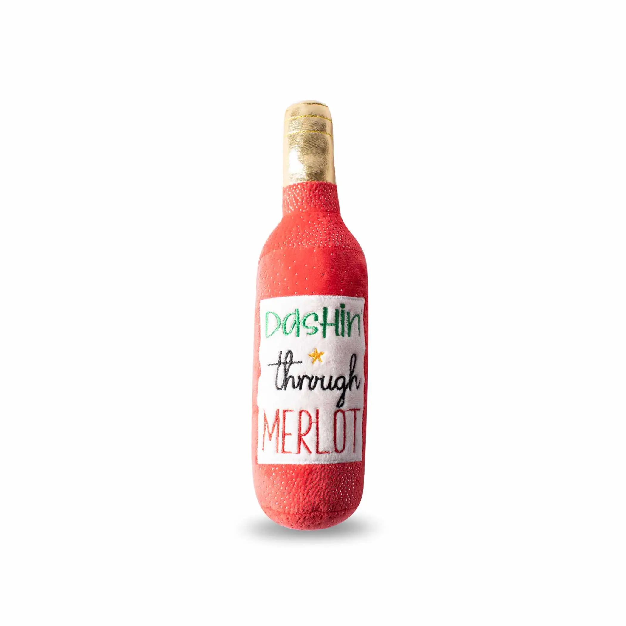 PetShop by Fringe Studio Dashin' Through Merlot Plush Dog Toy PetShop by Fringe Studio