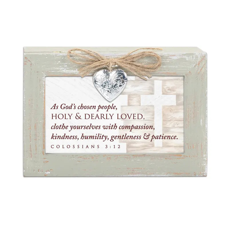 Petite Locket Music Box Chosen Col.3:12 Dicksons Inc