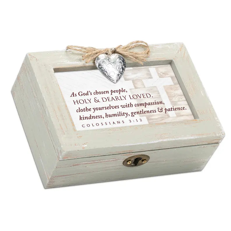 Petite Locket Music Box Chosen Col.3:12 Dicksons Inc
